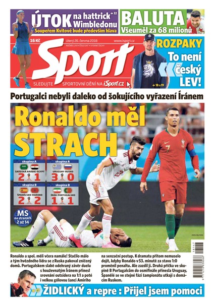 E-magazín Sport - 26.6.2018 - CZECH NEWS CENTER a. s.