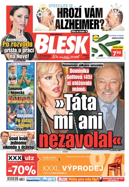 E-magazín Blesk - 28.6.2018 - CZECH NEWS CENTER a. s.