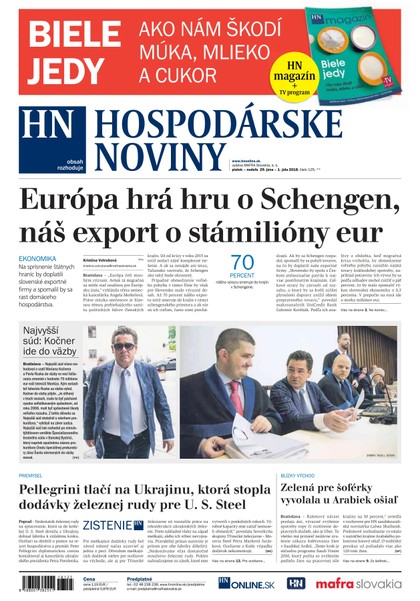 E-magazín Hospodárske noviny 29.06.2018 - MAFRA Slovakia, a.s.