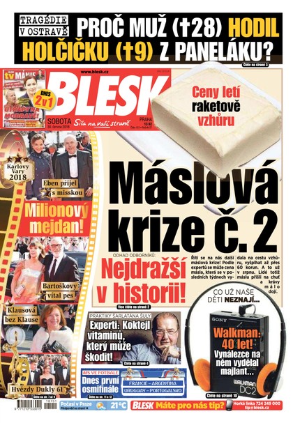 E-magazín Blesk - 30.6.2018 - CZECH NEWS CENTER a. s.