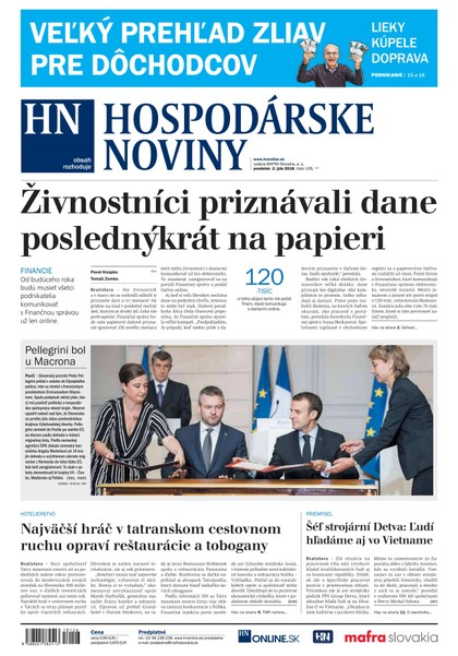 E-magazín Hospodárske noviny 02.07.2018 - MAFRA Slovakia, a.s.