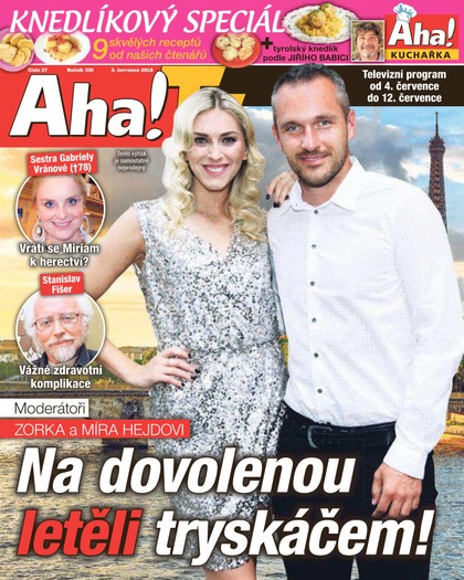 E-magazín AHA! Tv magazín - 3.7.2018 - CZECH NEWS CENTER a. s.