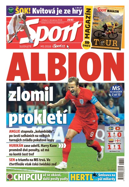 E-magazín Sport - 4.7.2018 - CZECH NEWS CENTER a. s.