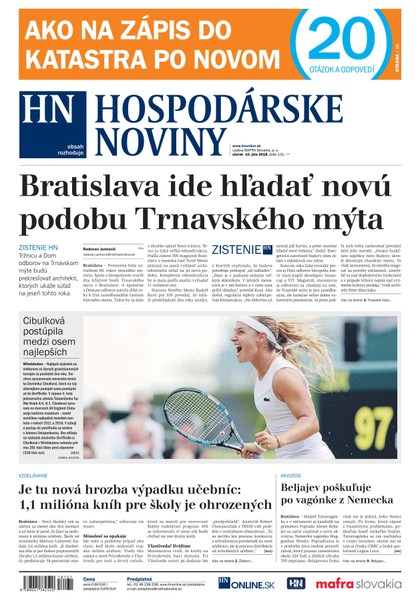 E-magazín Hospodárske noviny 10.07.2018hos - MAFRA Slovakia, a.s.