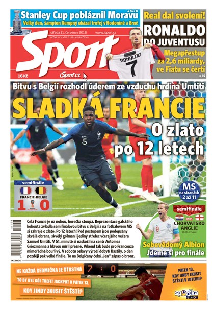E-magazín Sport - 11.7.2018 - CZECH NEWS CENTER a. s.