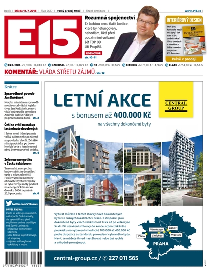 E-magazín E15 - 11.7.2018 - CZECH NEWS CENTER a. s.