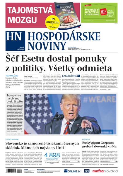 E-magazín Hospodárske noviny 13.07.2018 - MAFRA Slovakia, a.s.