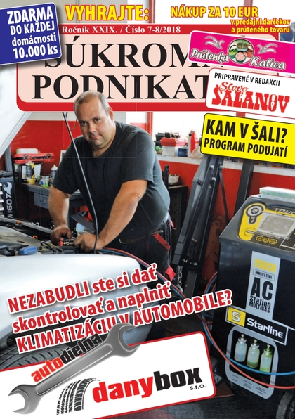 E-magazín Súkromný podnikateľ 7-8/2018 - Fantázia media, s. r. o.