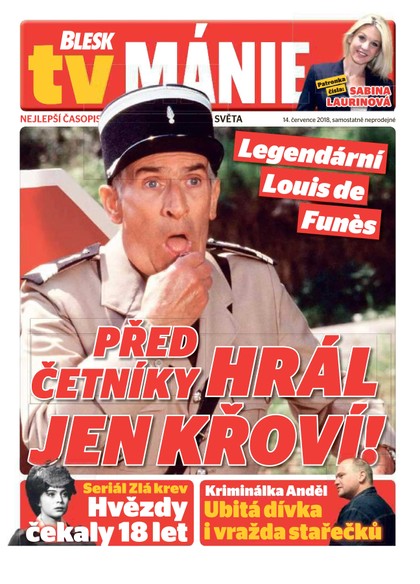 E-magazín Blesk Tv manie - 14.7.2018 - CZECH NEWS CENTER a. s.