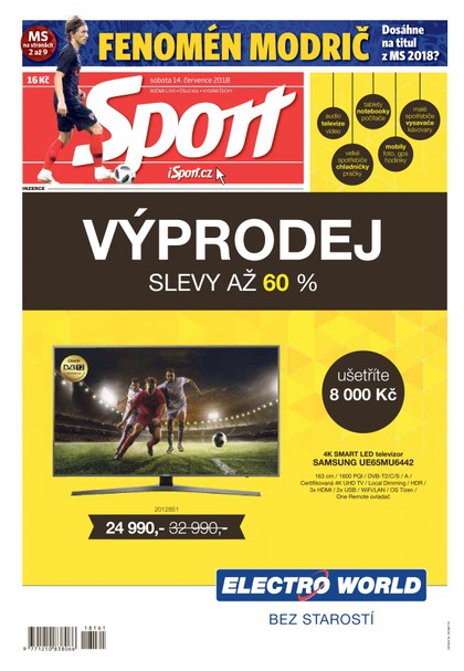 E-magazín Sport - 14.7.2018 - CZECH NEWS CENTER a. s.