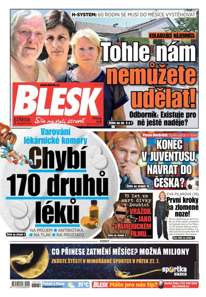 E-magazín Blesk - 25.7.2018 - CZECH NEWS CENTER a. s.
