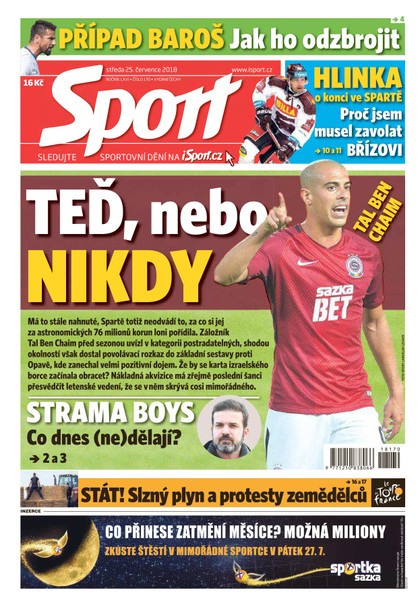 E-magazín Sport - 25.7.2018 - CZECH NEWS CENTER a. s.