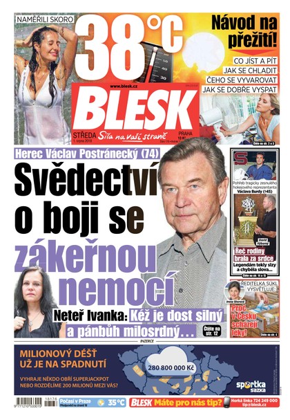 E-magazín Blesk - 1.8.2018 - CZECH NEWS CENTER a. s.