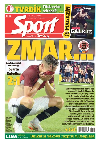 E-magazín Sport - 3.8.2018 - CZECH NEWS CENTER a. s.