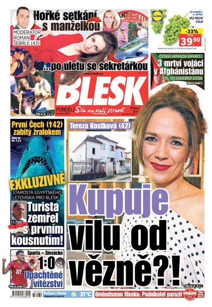 E-magazín Blesk - 6.8.2018 - CZECH NEWS CENTER a. s.
