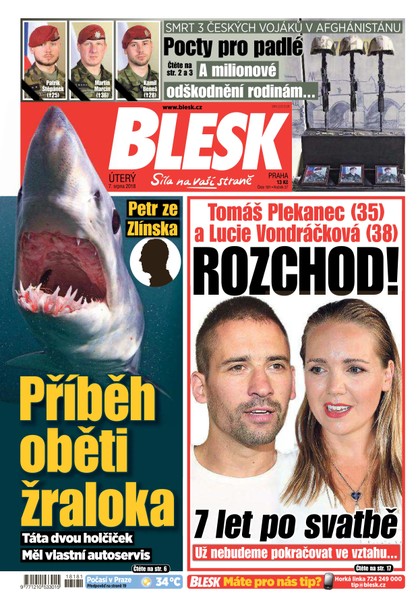 E-magazín Blesk - 7.8.2018 - CZECH NEWS CENTER a. s.