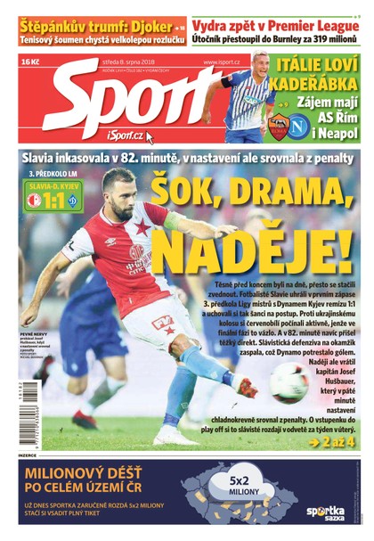 E-magazín Sport - 8.8.2018 - CZECH NEWS CENTER a. s.