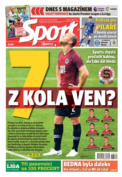 E-magazín Sport - 10.8.2018 - CZECH NEWS CENTER a. s.