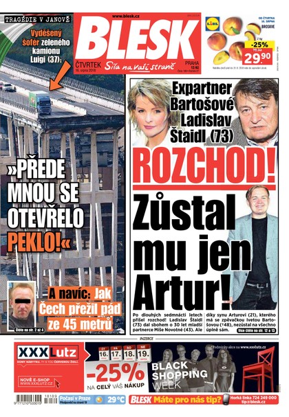 E-magazín Blesk - 16.8.2018 - CZECH NEWS CENTER a. s.