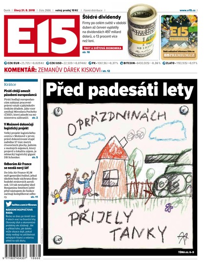 E-magazín E15 - 21.8.2018 - CZECH NEWS CENTER a. s.