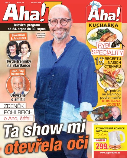 E-magazín AHA! Tv - 23.8.2018 - CZECH NEWS CENTER a. s.