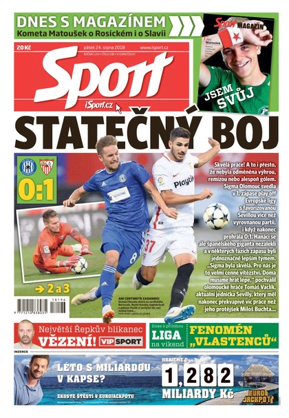 E-magazín Sport - 24.8.2018 - CZECH NEWS CENTER a. s.