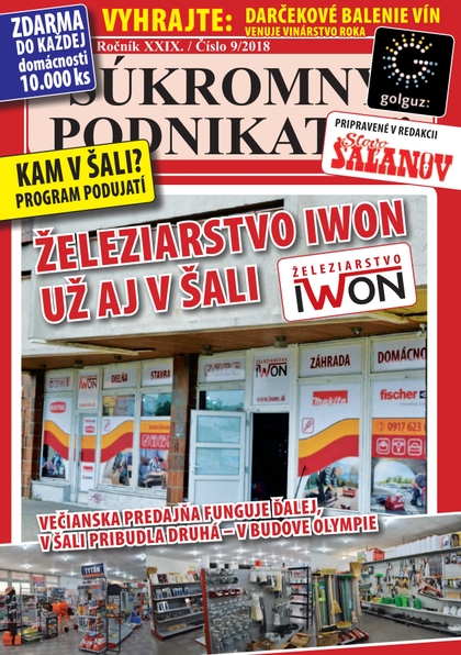 E-magazín Súkromný podnikateľ 9/2018 - Fantázia media, s. r. o.