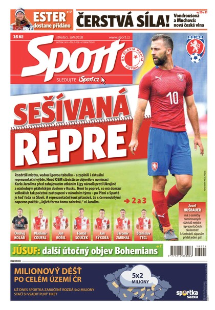 E-magazín Sport - 5.9.2018 - CZECH NEWS CENTER a. s.
