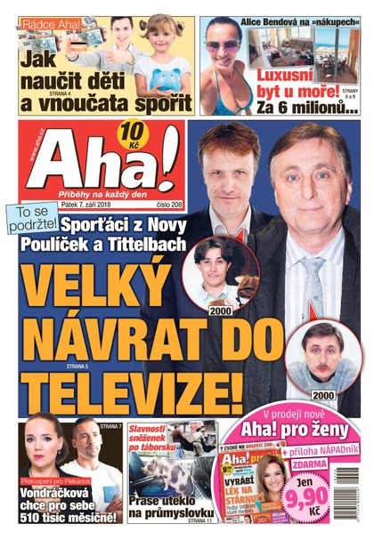 E-magazín AHA! - 7.9.2018 - CZECH NEWS CENTER a. s.