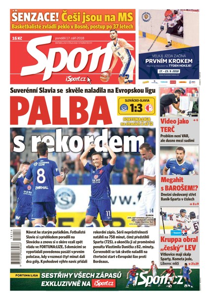E-magazín Sport - 17.9.2018 - CZECH NEWS CENTER a. s.