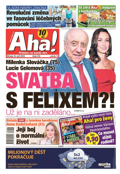 E-magazín AHA! - 19.9.2018 - CZECH NEWS CENTER a. s.