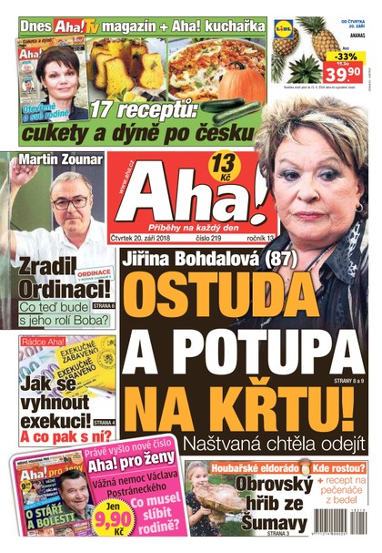 E-magazín AHA! - 20.9.2018 - CZECH NEWS CENTER a. s.