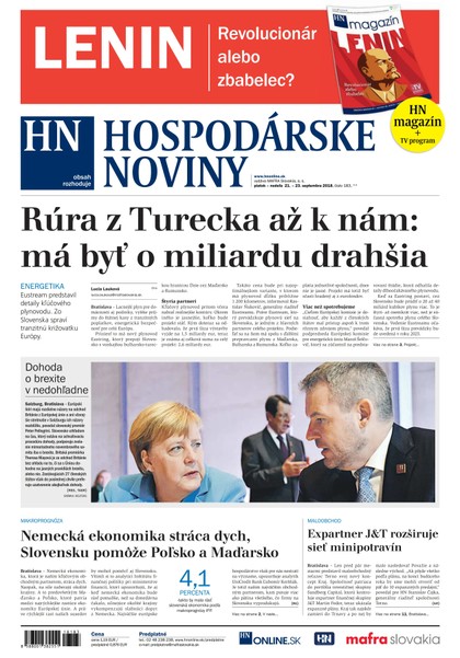 E-magazín Hospodárske noviny 21.09.2018 - MAFRA Slovakia, a.s.