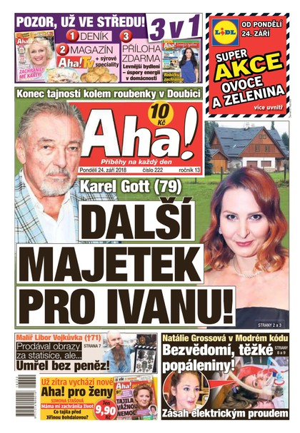 E-magazín AHA! - 24.9.2018 - CZECH NEWS CENTER a. s.