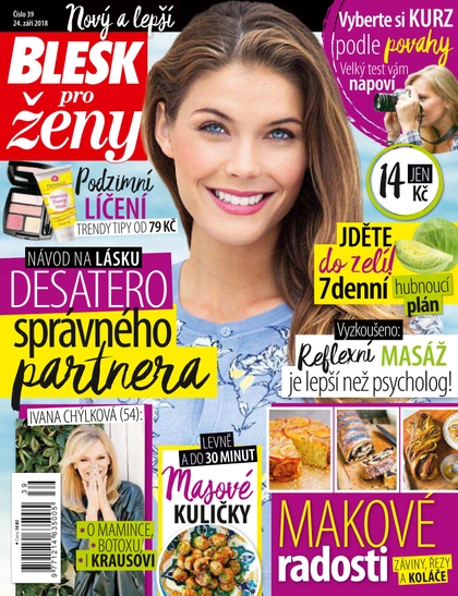 E-magazín Blesk pro ženy - 24.9.2018 - CZECH NEWS CENTER a. s.