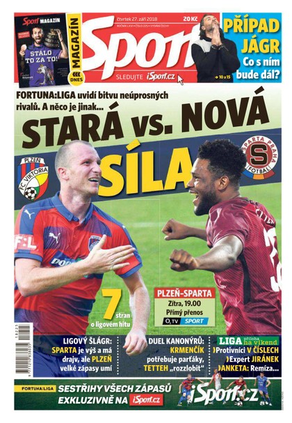 E-magazín Sport - 27.9.2018 - CZECH NEWS CENTER a. s.
