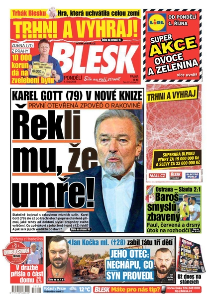 E-magazín Blesk - 1.10.2018 - CZECH NEWS CENTER a. s.
