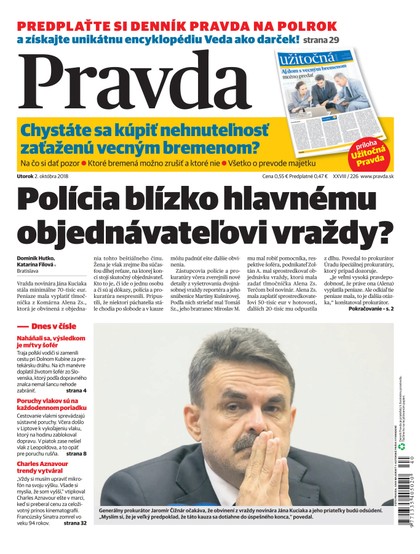 E-magazín Denník Pravda 2.10.2018 - OUR MEDIA SR a. s.