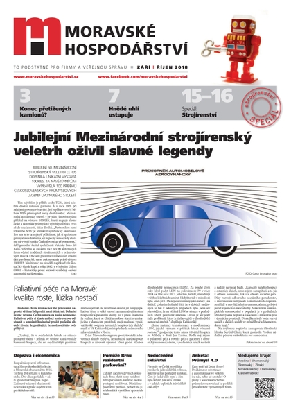 E-magazín MH říjen 2018 - Magnus Regio, vydavatel Moravského hospodářství