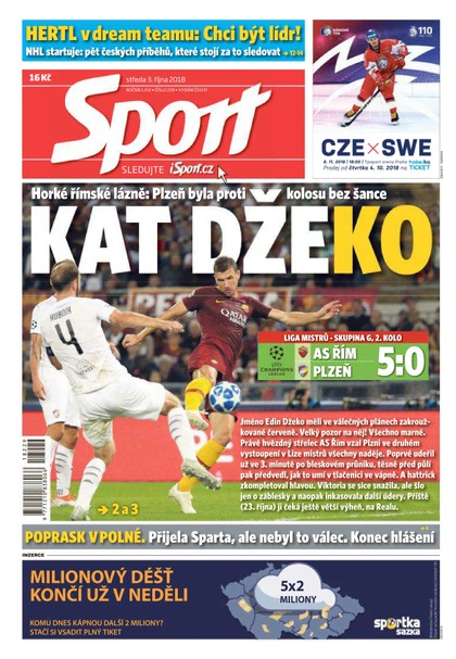 E-magazín Sport - 3.10.2018 - CZECH NEWS CENTER a. s.