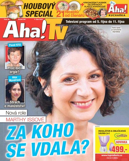 E-magazín AHA! Tv - 4.10.2018 - CZECH NEWS CENTER a. s.