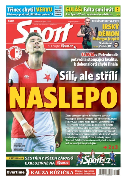 E-magazín Sport - 6.10.2018 - CZECH NEWS CENTER a. s.
