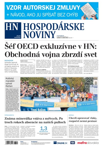 E-magazín Hospodárske noviny 08.10.2018 - MAFRA Slovakia, a.s.
