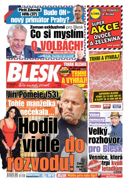 E-magazín Blesk - 8.10.2018 - CZECH NEWS CENTER a. s.