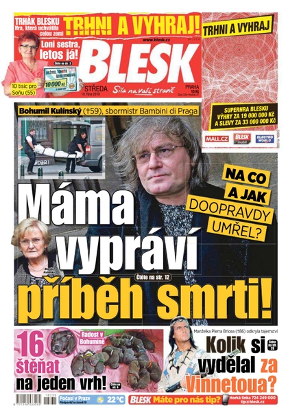 E-magazín Blesk - 10.10.2018 - CZECH NEWS CENTER a. s.