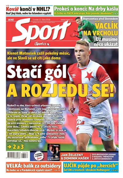 E-magazín Sport - 11.10.2018 - CZECH NEWS CENTER a. s.