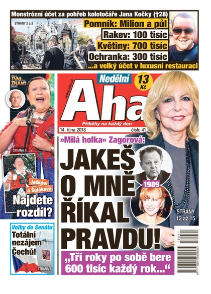 E-magazín Nedělní AHA! - 14.10.2018 - CZECH NEWS CENTER a. s.