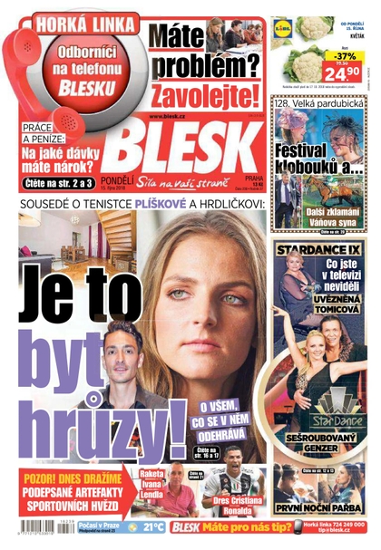 E-magazín Blesk - 15.10.2018 - CZECH NEWS CENTER a. s.