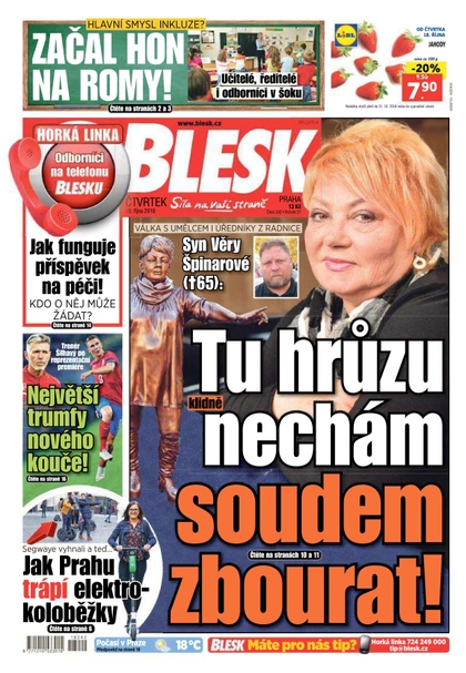 E-magazín Blesk - 18.10.2018 - CZECH NEWS CENTER a. s.
