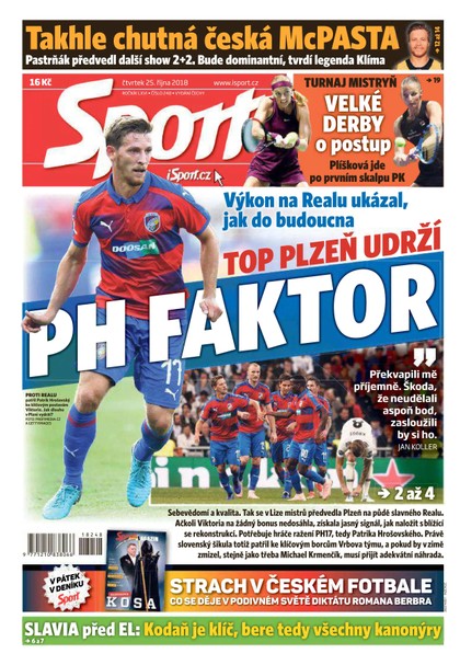 E-magazín Sport - 25.10.2018 - CZECH NEWS CENTER a. s.